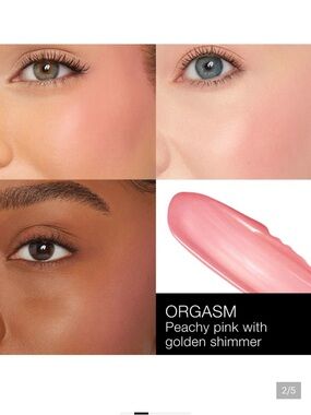 New! NARS Afterglow Liquid Blush, Orgasm